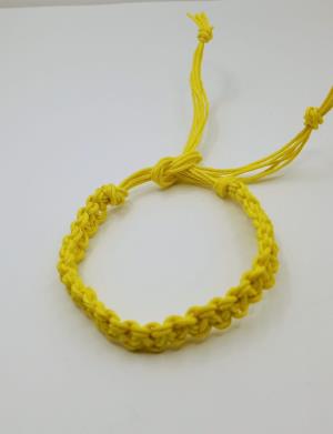 Thick Yellow Hemp Bracelet